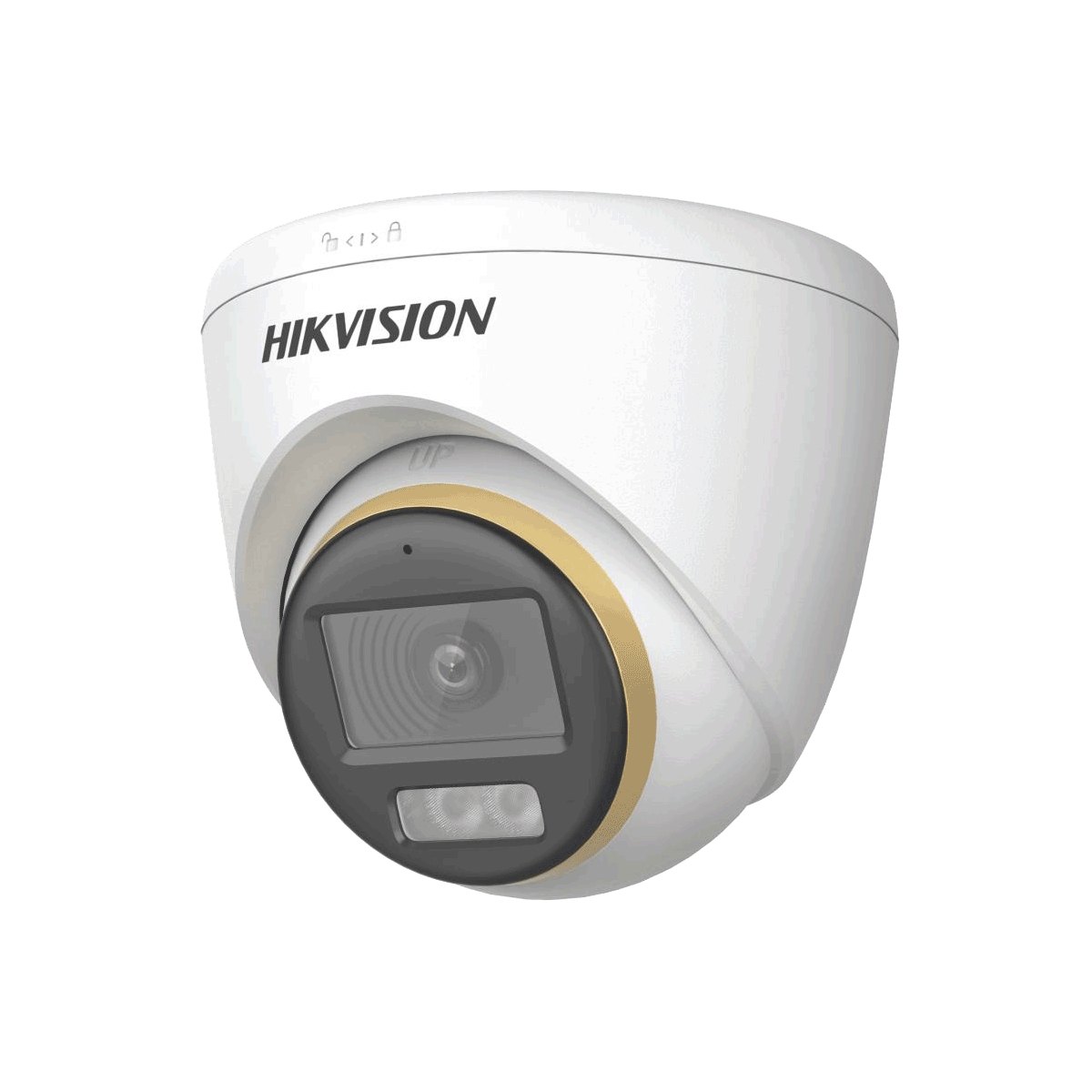 HD-TVI куполна камера с вградена хибридна светлина – бяла и/или IR до 40 м HIKVISION DS-2CE72DF3T-LSE