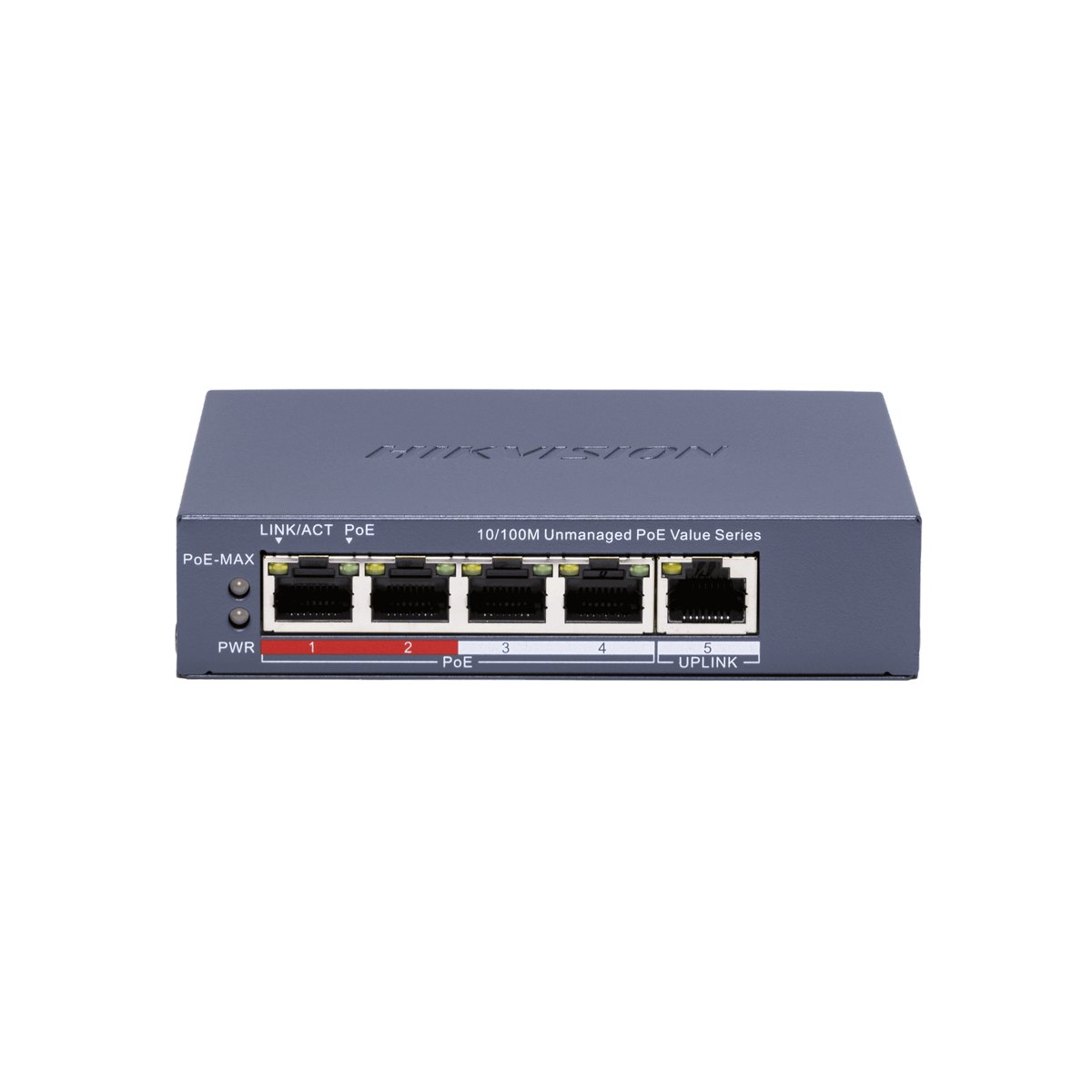 5-портов PoE мрежов комутатор HIKVISION DS-3E0105P-E/M(C)