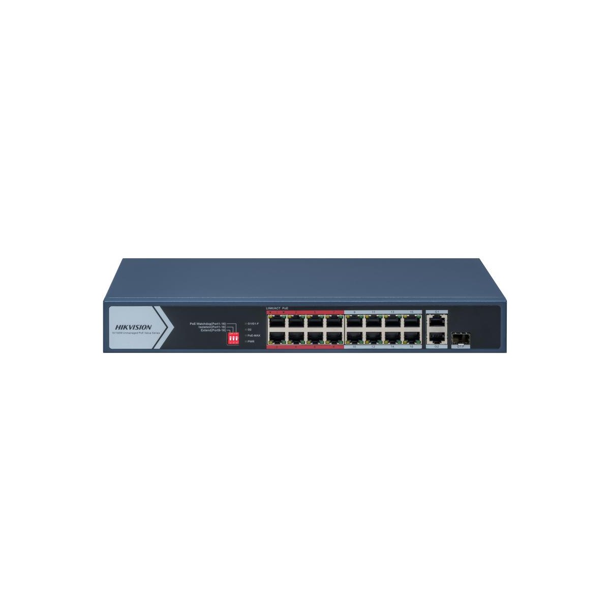 18-портов PoE мрежов комутатор HIKVISION DS-3E0318P-E/M(C)