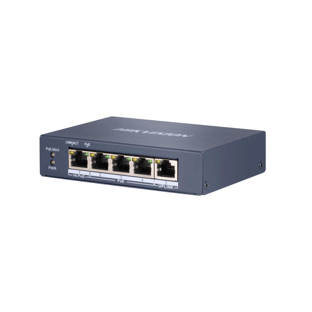 5-портов PoE мрежов комутатор HIKVISION DS-3E0505HP-E