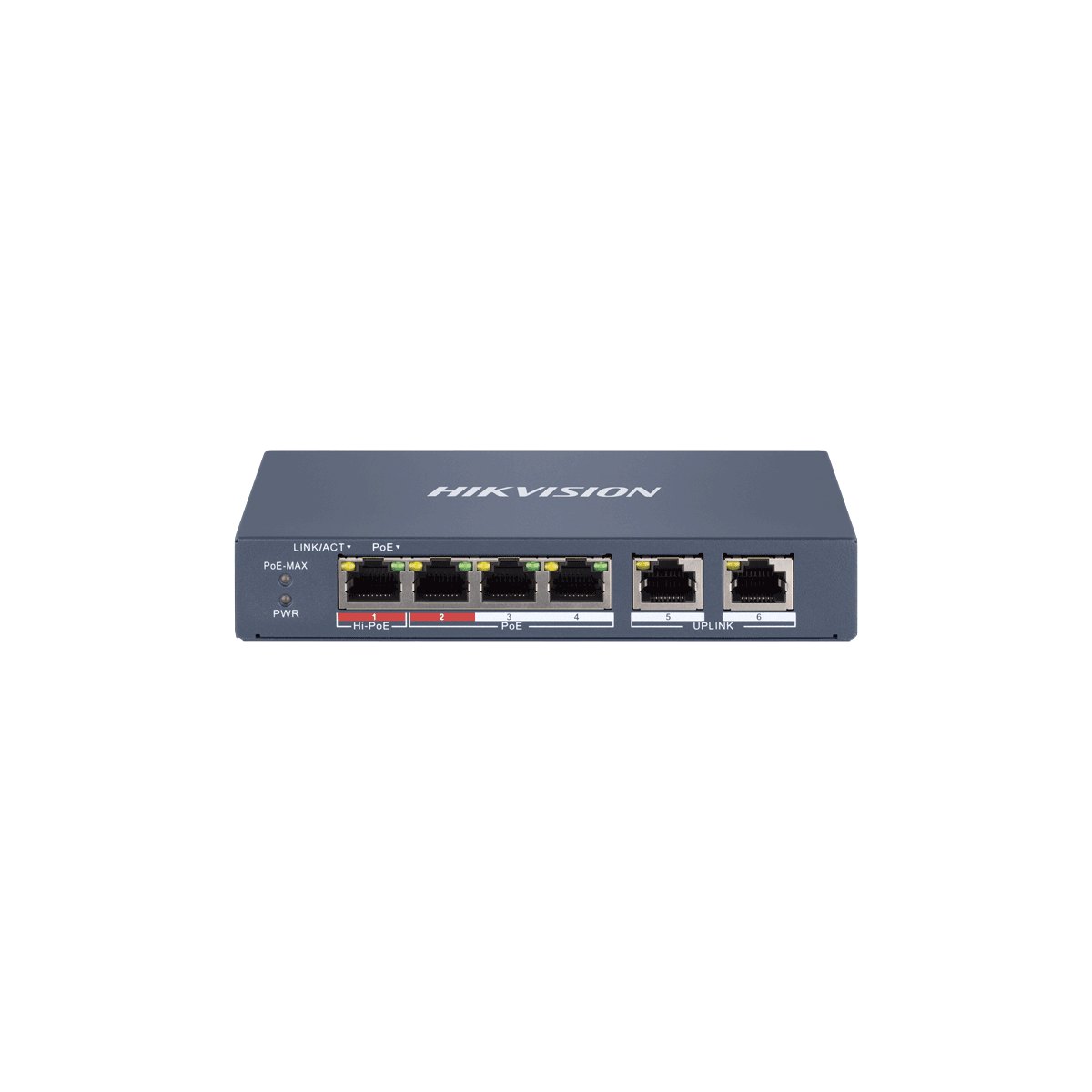 HD-TVI ВИДЕОНАБЛЮДЕНИЕ 6-портов управляем (smart Cloud managed) PoE мрежов HIKVISION DS-3E1106HP-EI