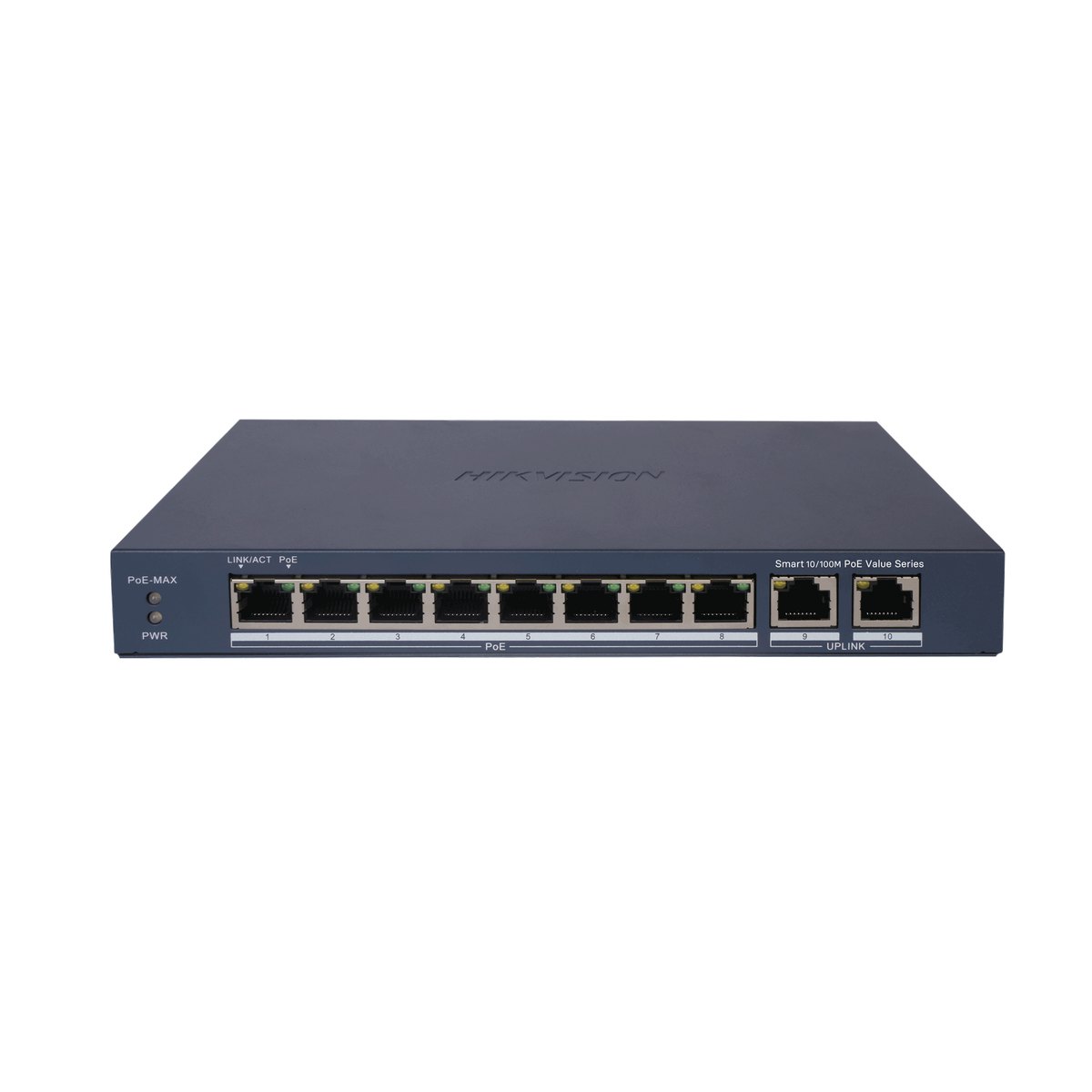 10-портов управляем (smart Cloud managed) PoE мрежов комутатор HIKVISION DS-3E1310P-EI/M