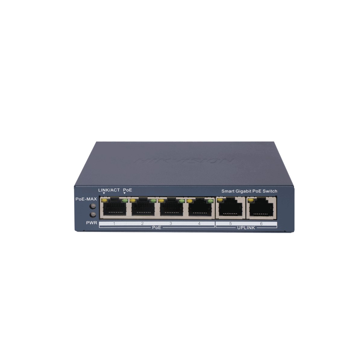 6-портов управляем (smart Cloud managed) PoE мрежов комутатор HIKVISION DS-3E1506P-EI