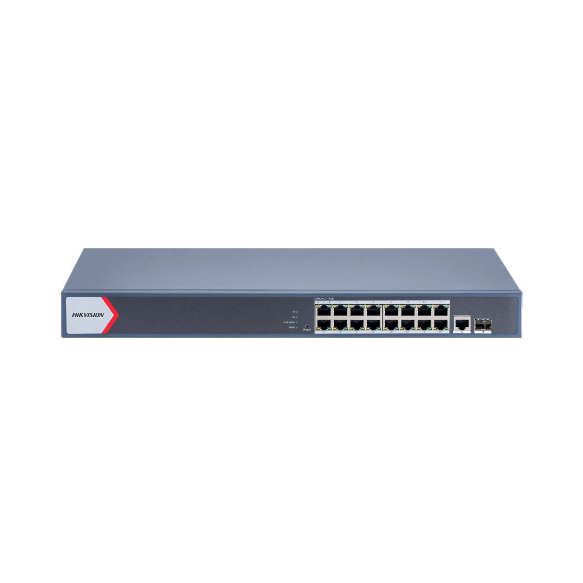 18-портов управляем (smart Cloud managed) PoE мрежов комутатор HIKVISION DS-3E1518P-EIV2