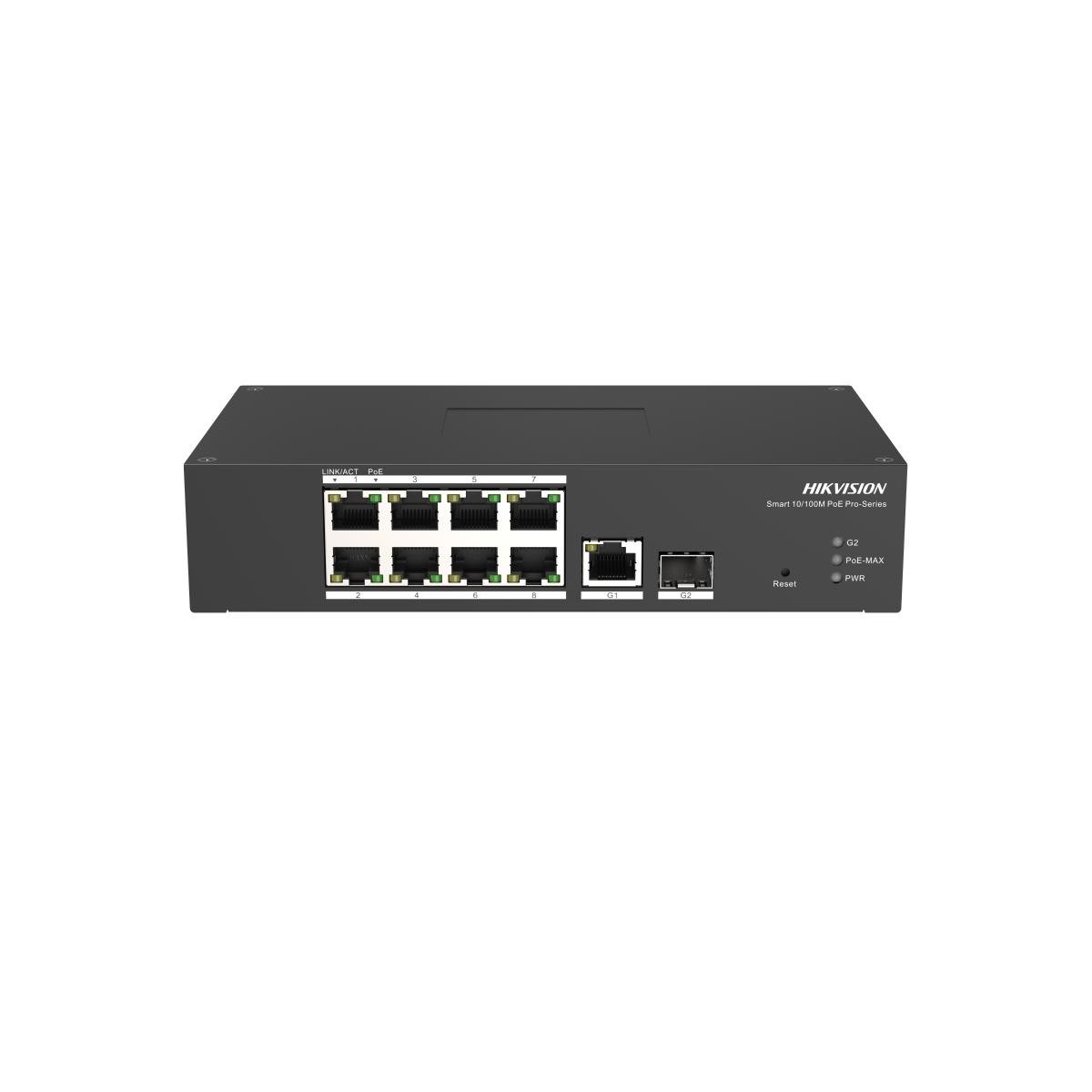 10-портов индустриален PoE мрежов комутатор HIKVISION DS-3T1310P-SI/HS
